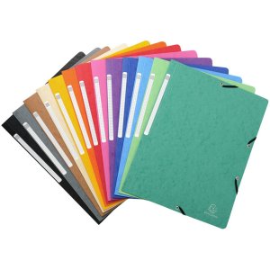 Cartella angolare in cartone Manila 400g Nature Future, per formato DIN A4 Colori assortiti