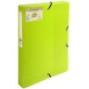 Scatola darchivio Exabox in PP riciclato 700? dorso 40mm con etichetta Forever, DIN A4 verde agrumi
