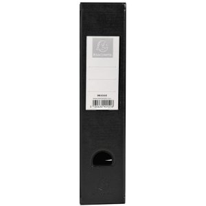 PVC rigido 2mm dorso 70mm con portaetichetta incollato e foro di presa Nero