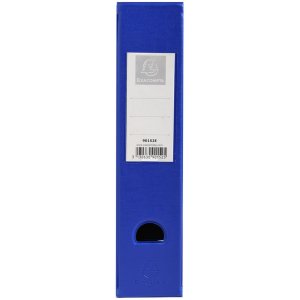 PVC rigido 2mm dorso 70mm con portaetichetta incollato e foro di presa Blu