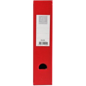 PVC rigido 2mm dorso 70mm con portaetichetta incollato e foro di presa Rosso