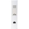 Stand-up pvc 2mm spina dorsale 70mm con porta etichetta incollata e foro di presa Bianco