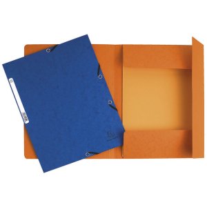Cartella con elastico e 3 lembi din a4 colori assortiti