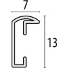 Burpali Telaio in alluminio 50x70 cm argento