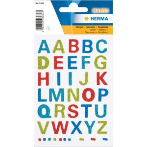 lettere magiche herma, glitterate