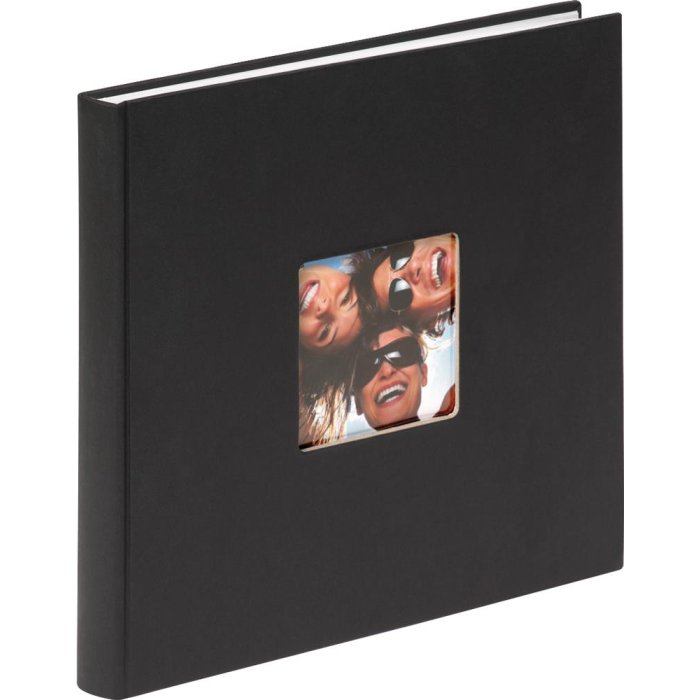 Walther Album fotografico Fun 26x25 cm nero 40 pagine bianche