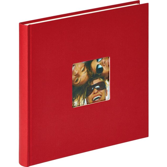 Walther Design Album fotografico Fun rosso 26x25 cm 40 pagine bianche