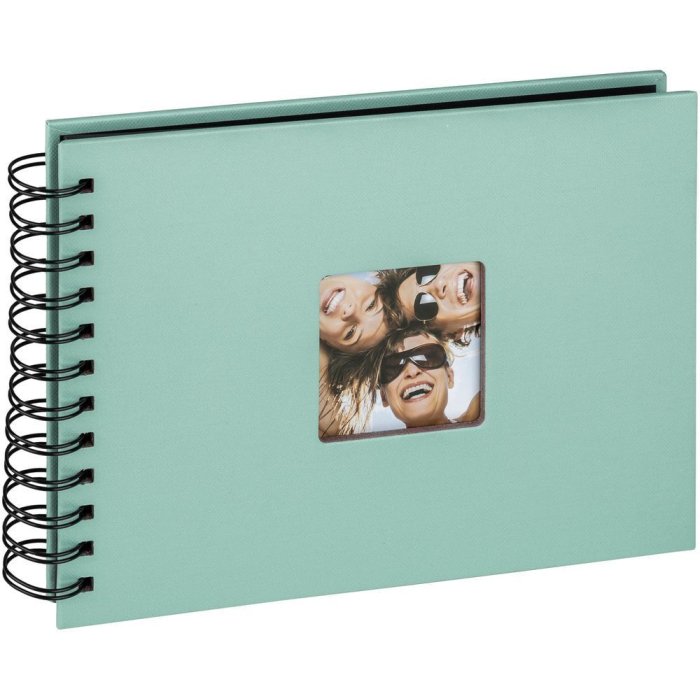 Walther Album a spirale Fun verde menta 23x17 cm 40 pagine nere