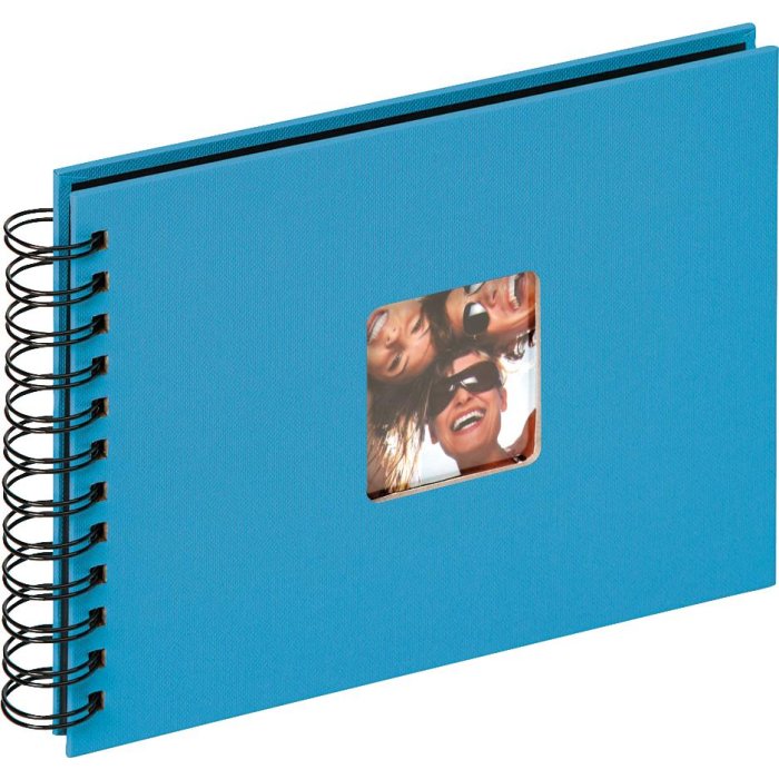 Walther Album a spirale Fun blu oceano 23x17 cm 40 pagine nere