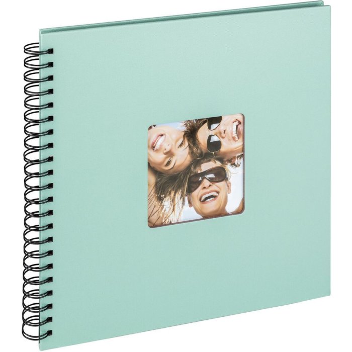 Walther Album a spirale Fun verde menta 30x30 cm 50 pagine nere