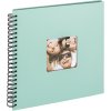 Walther Album a spirale Fun verde menta 30x30 cm 50 pagine nere