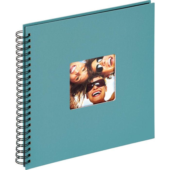 Walther Album a spirale Fun verde petrolio 30x30 cm 50 pagine nere