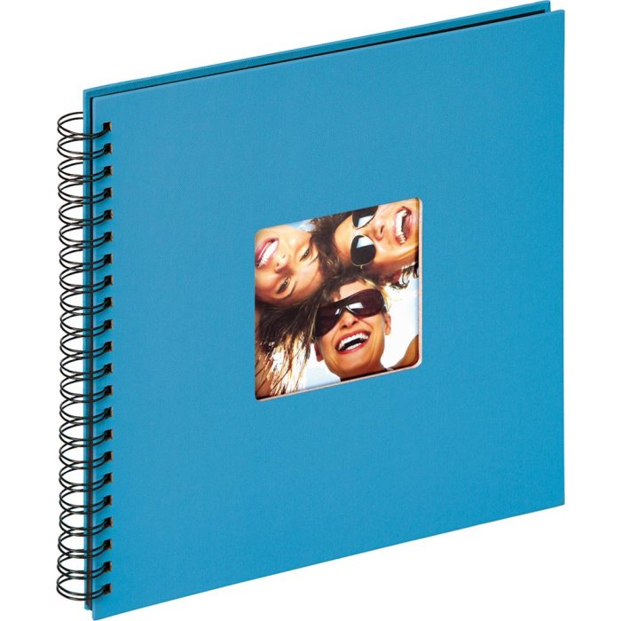 Walther Album a spirale Fun blu oceano 30x30 cm 50 pagine nere