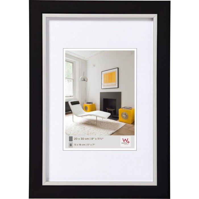 Cornice Metro in polistirolo 10x15 cm nero