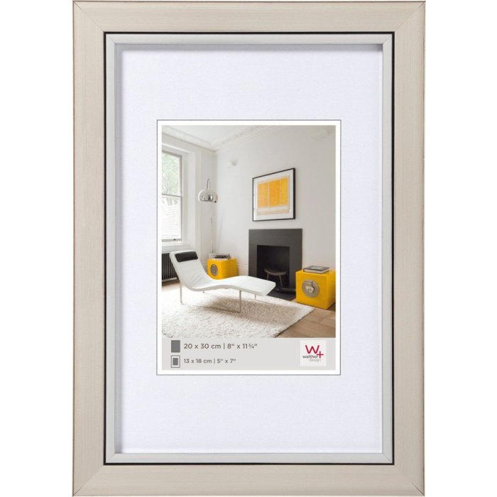 Walther Cornice in polistirolo Metro 13x18 cm in acciaio