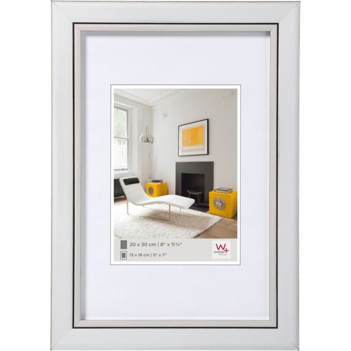 Cornice in polistirolo Metro 13x18 cm argento