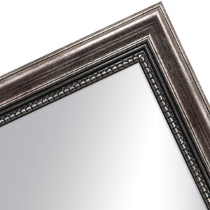 Cornice in legno antico 20 x 20 cm specchio in metallo vetro