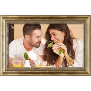 Specchio antico 40 x 60 cm oro