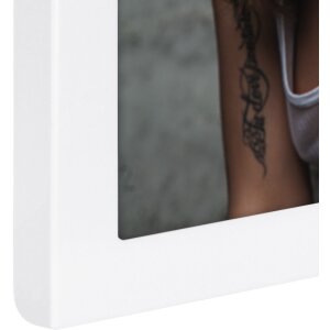 Cornice Davos in metallo 13x18 cm bianco