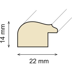 Cornice in legno Ceanothe Circee 18x24 cm naturale