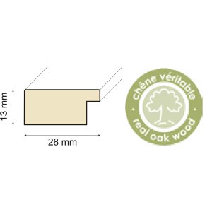 Cornice in legno Oakland 10x15 cm scuro