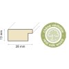 Cornice in legno Oakland 10x15 cm scuro