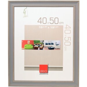 Cornice in legno Constance grigio 40x50 cm