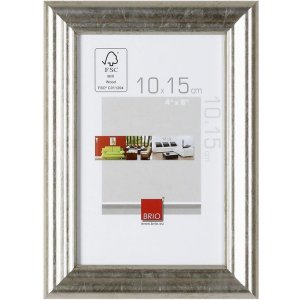 Cornice in legno Ceanothe Circee 10x15 cm argento