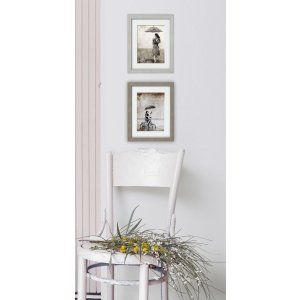 Cornice in legno perla 10x15 cm grigio