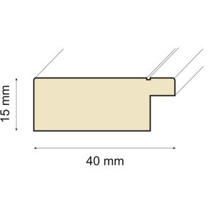 Cornice in legno Orion 18x24 cm bianco