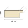 Cornice in legno Orion 18x24 cm bianco