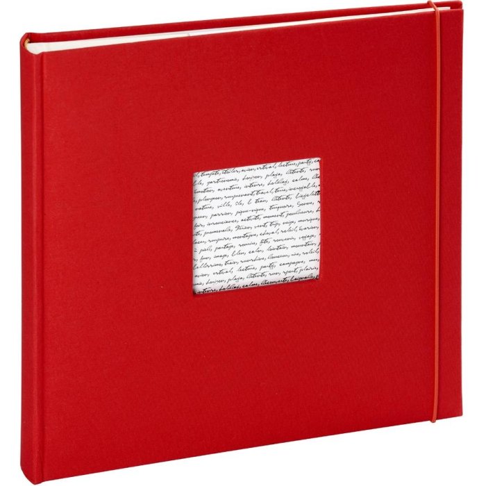 Panodia Album fotografico Linea rosso 30x30 cm 60 pagine bianche