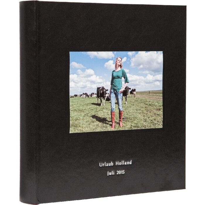 Album fotografico KOLARA nero con testo della vostra foto 30x30 cm 100 pagine nere