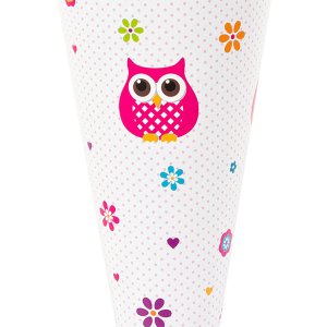 Gufo a cono per la scuola 35 cm