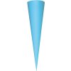 Sacchetto scuola a cono in cartone colorato 70 cm assortiti
