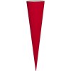 Sacchetto scuola a cono in cartone colorato rosso 70 cm