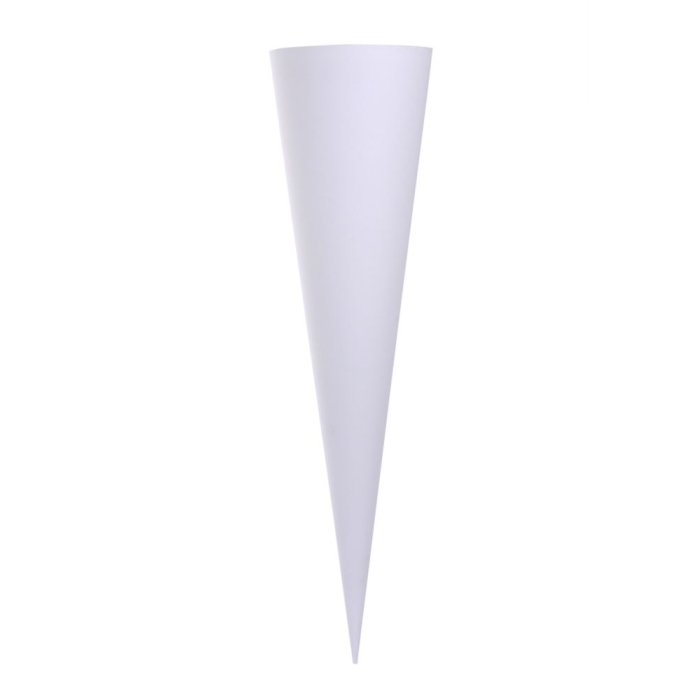 Cono scolastico bianco 70 cm