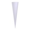Cono scolastico bianco 70 cm
