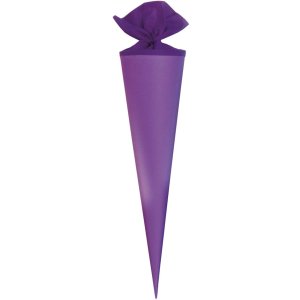 Goldbuch 70 cm cono scuola in cartone color lilla