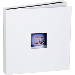 HNFD Album di nozze Dhana Confezione regalo 33x33 cm 60 pagine nere