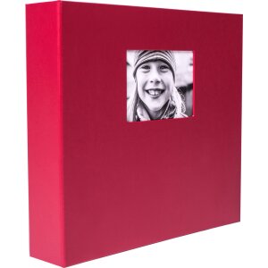 HNFD Maxi album fotografico Lona rosso 34,5x33 cm 100...