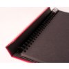 HNFD Maxi album fotografico Lona rosso 34,5x33 cm 100 pagine nere