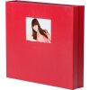 HNFD Maxi album fotografico Lona rosso 34,5x33 cm 100 pagine nere