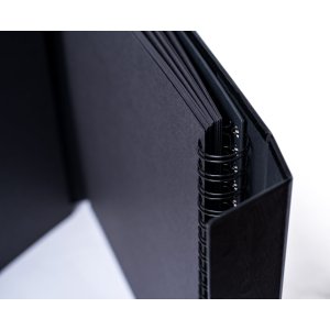 HNFD Maxi album fotografico Lona nero 34,5x33 cm 100 pagine nere