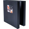 HNFD Maxi album fotografico Lona nero 34,5x33 cm 100 pagine nere