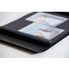 HNFD Maxi album fotografico Lona nero 34,5x33 cm 100 pagine nere