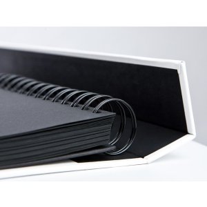 HNFD Maxi Photo Album Lona bianco 34,5x33 cm 100 pagine nere