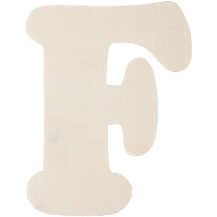 Lettera F in legno 11 cm