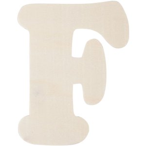 Lettera F in legno 11 cm