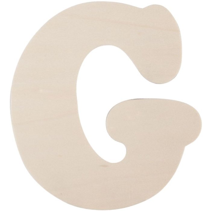 Lettera G in legno 11 cm